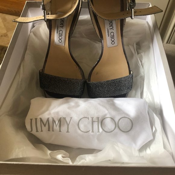 Jimmy Choo Other - Jimmy Choo Edina 85 Glitter High heel